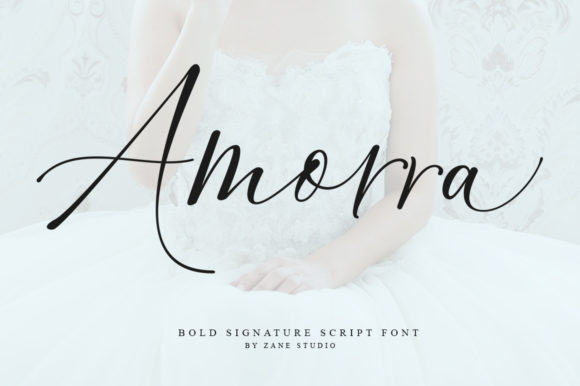 Amorra Script Font for Elegant Handmade Products