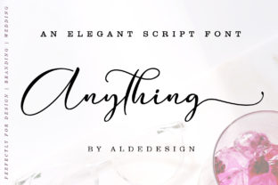 Anything Script Font for Bold Editorial Design