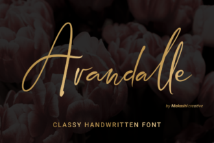 Arandalle Script: A Handwritten Font for Crafters