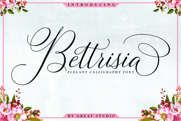 Bettrisia Script Font for Elegant Editorial Design
