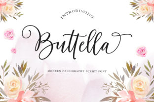 Buttella Script: A Modern Calligraphy Font for Elegant Web Design