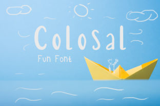 Colosal Font: Elevating Campaign Visuals with Hand-Lettered Script