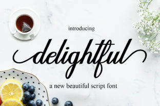 Delightful Script: A Modern Calligraphy Font for Branding