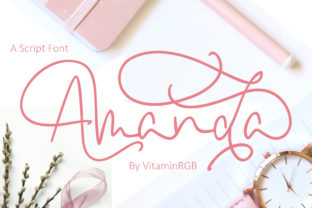 Elevate Your Editorial Design with Amanda Script