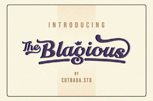 Enhance Your Brand with The Blagious Script Font