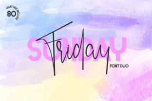 Friday Sunday Duo Font for Handmade Products