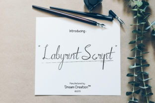 Labyrint Script Font for Elegant Editorial Design