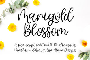 Marigold Blossom Font: Soft Script for Editorial Design