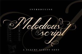 Melodious Script Font for Elegant Craft Projects