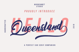 Queensland Font Review: Bold Script for Modern Branding