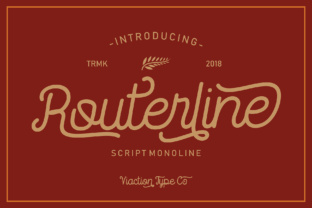 Routerline Font: A Script Typeface for Editorial Design