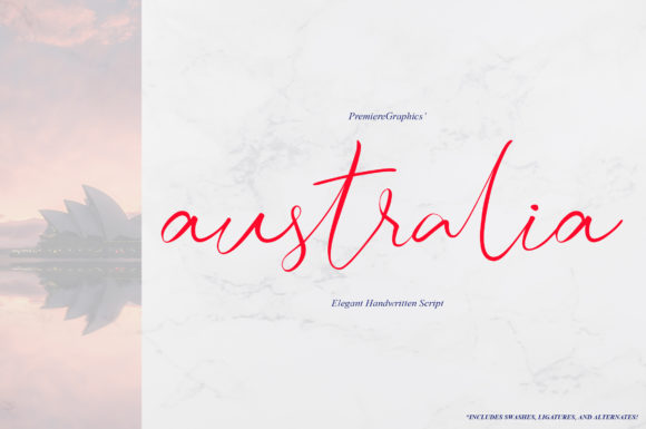 Transform Your Brand with the Elegant Australia Script Font